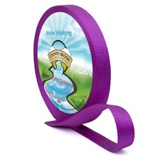 Country Brook Design  3/4 Inch Bright Purple Heavy Nylon Webbing, 20 Yards