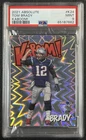 TOM BRADY PSA 9 2021 PANINI ABSOLUTE #K24 KABOOM! SP CASE HIT KABOOM PATRIOTS