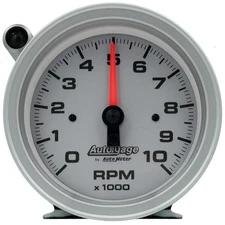 AutoMeter 233909 AutoGage 3-3/4" Tachometer 0-10,000 Silver Dial Shift-Light NEW