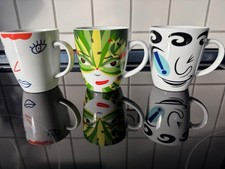 * RITZENHOFF * 3 x Kaffee-Becher / mug / Porzellan, wie NEU !