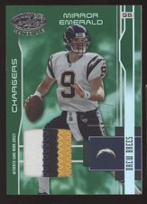 2003 Leaf Certified Materials MIRROR EMERALD 1/1 Game-Used JERSEY 111 Drew Brees