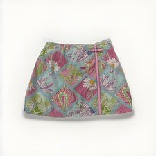 Lilly Pulitzer Skort Vintage Floral Size 0 P Skirt Retro Y2K Palm Beach