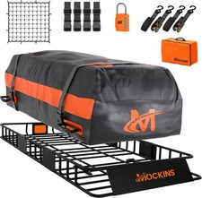 64"x39"x6" Extendable Roof Rack Cargo Carrier Top of Vehicle