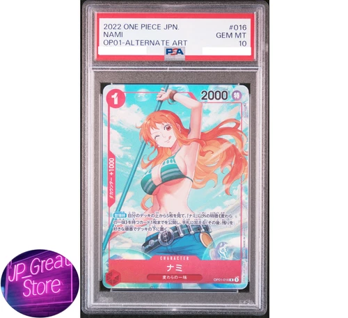 PSA 10 Nami Parallel OP01-016 R ROMANCE DAWN ONE PIECE Card Game Japanese Japan