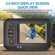 1080P Motorcycle Dash Cam Front Rear Camera 2 inch Display Motorbike DVR