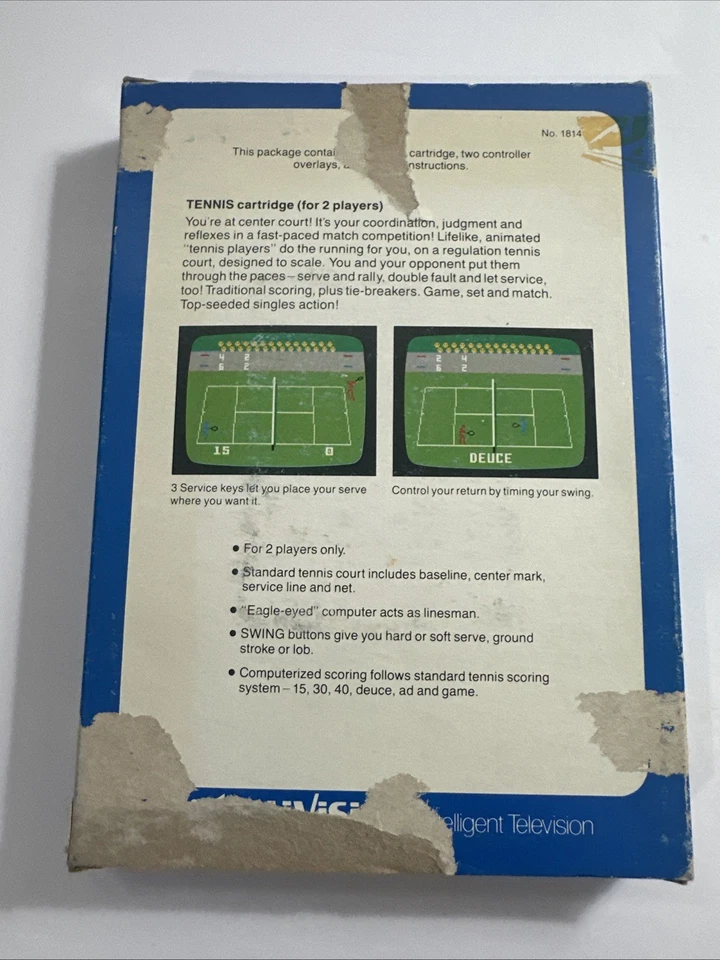 Tennis (Intellivision) Complete CIB - Image 3 of 4