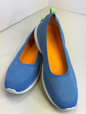 Vionic Kallie Slip On Shoes Knit Comfort Walking Lightweight Blue Azure Size 8.5