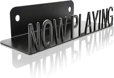 Metal Playing Vinyl Record Stand Wall Mount Album Player Display LP Shelf Black