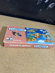 Rare Nintendo Climber Game and Watch Wide Screen complete In Box Tested Working