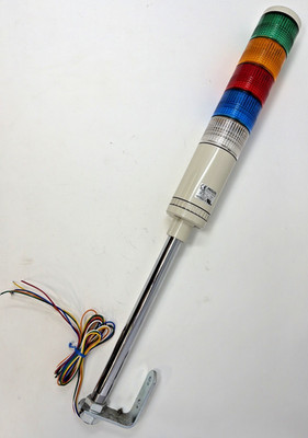 Patlite LME-02L 24V AC/DC 5-Color Signal Tower Stack Light Tested Working
