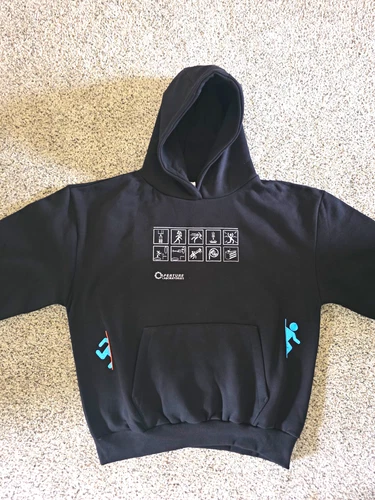 Portal Hoodie - Aperture Science - Embroidered - Valve - XL - product listing photo