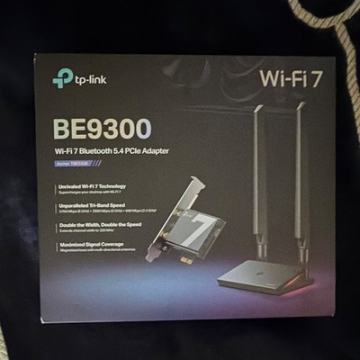 TP-LINK Archer TBE550E BE9300 Wi Fi 7 (802.11be) Bluetooth 5.4 PCIe Adapter