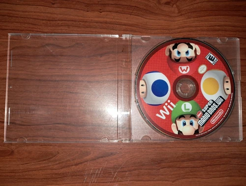 New Super Mario Bros. Wii Nintendo Wii Disc Only Authentic UNTESTED