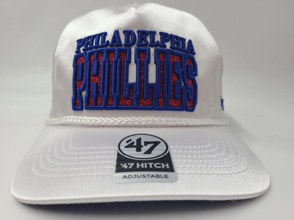 Women Philadelphia Phillies 47 Brand Hitch Outspoken Rope Snapback Hat Cap MLB - Image 2 of 4