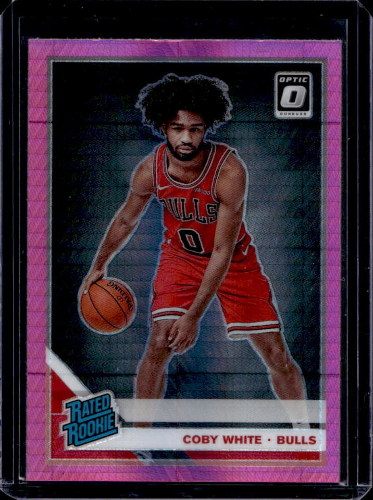 2019-20 Panini Donruss Optic Coby White Hyper Pink Rookie RC #180 Bulls