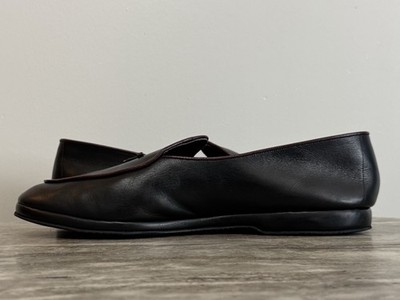 BELGIAN SHOES MR CASUAL LOAFER BLACK LEATHER W BROWN  display picture 2