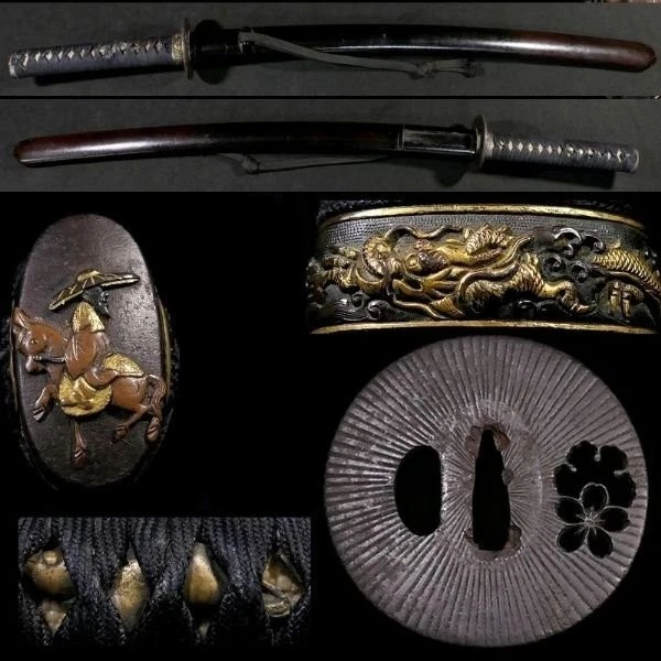 古董日本刀镡| eBay