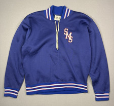 True Vintage 1960s Champion Products Zip Up SMS College Sweatshirt Size - M