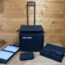 CROP IN STYLE XXL Rolling Tote Scrapbook Art Craft Storage Organizer Luggage Bag