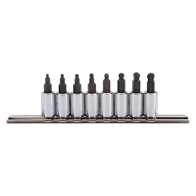 PROTO J4770-8B Socket Bit Set, Steel, DrSz 1/4 in 19ZC11