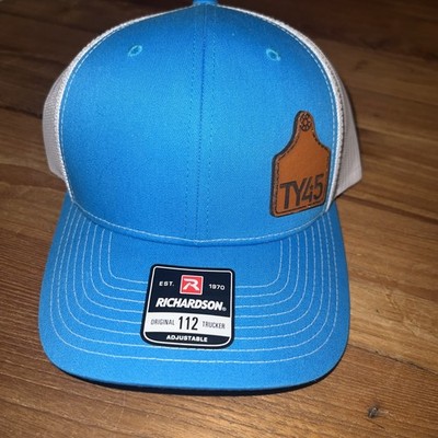 Tyler Stewart Memorial Hat  Richardson 112 Trucker Mesh back Cap Hat Aqua  E1