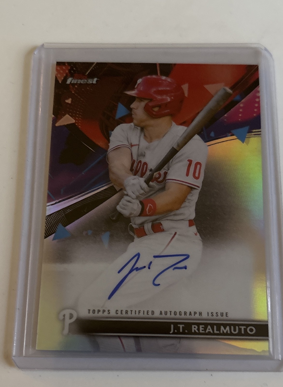 J.T. Realmuto #FA-JT 2021 Finest Baseball Autographs