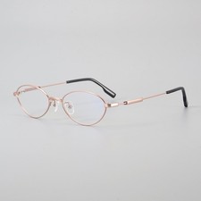 Vintage Pure Titanium Cat eye Woman Eyeglass Frames Optical RX Glasses 55-19-147
