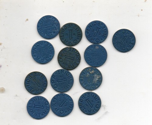 Lot of 13 OPA Blue Tokens