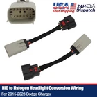 HID to Halogen Headlight Conversion Harness For Dodge Charger 2015-2023 2Pcs USA
