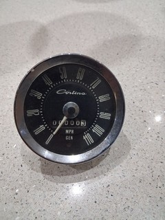 Vintage Ford Cortina Speedo MPH Gauge Dashboard Instrument Speedometer MK1 MK2?