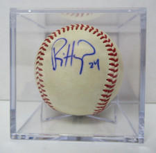 Ryan Hanigan Signed Autographed Baseball - Tampa Bay Rays