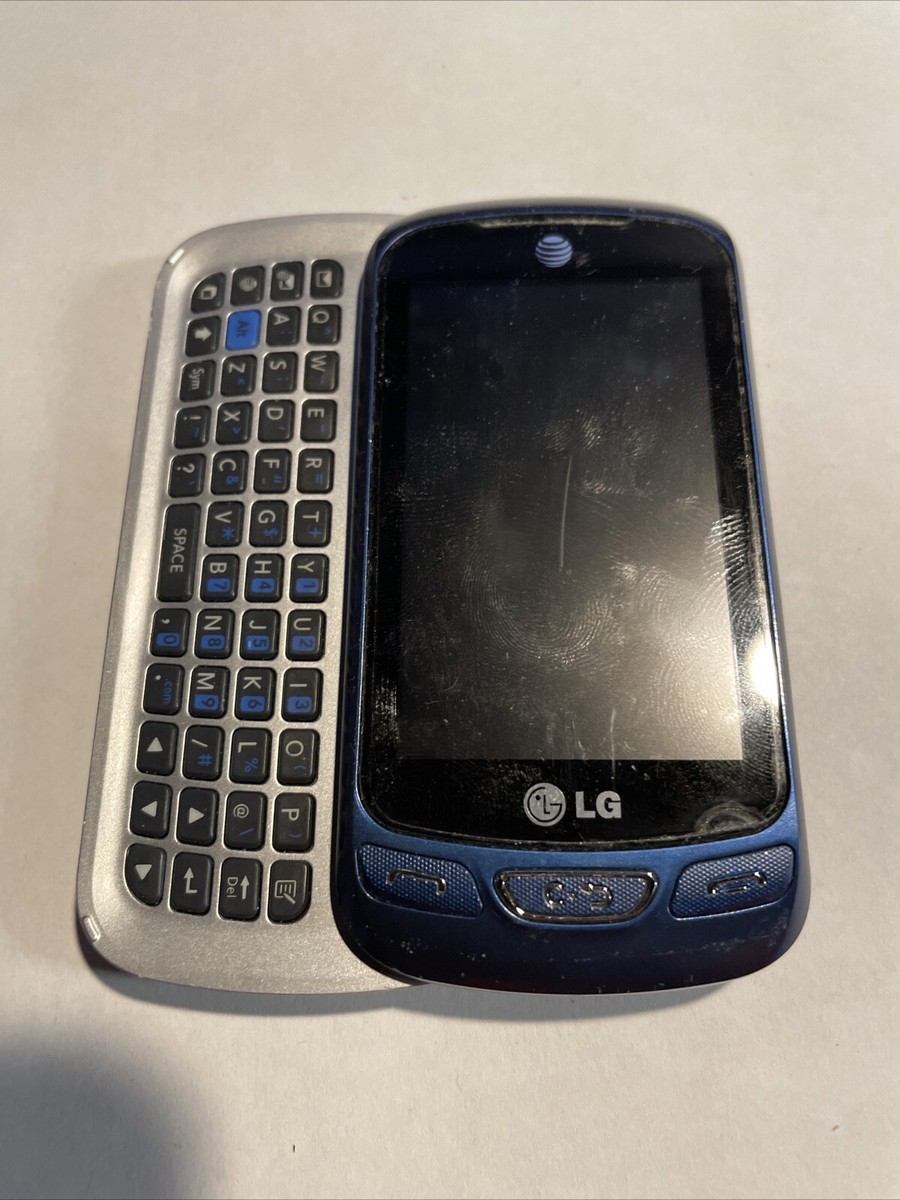 KG KTRーLG LG C410 Xpression 2 Blue AT&T GSM QWERTY 3G Fully Functional Rare
