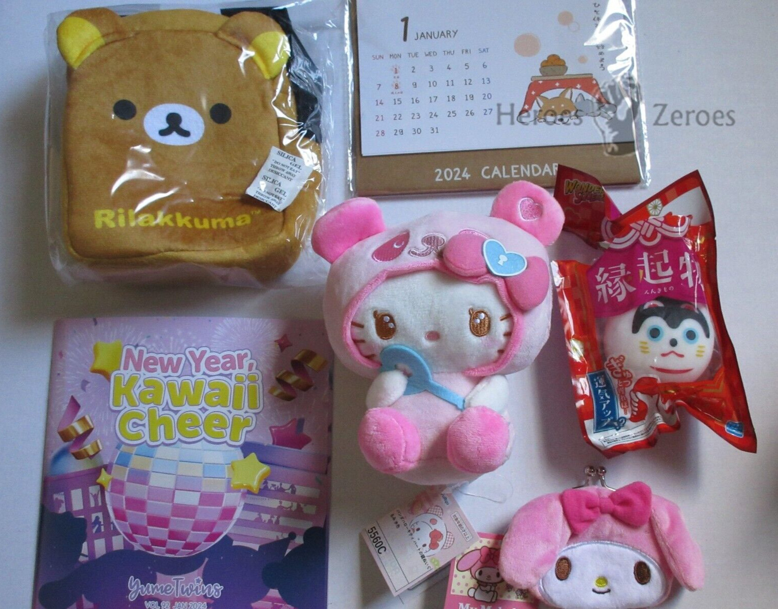 Yume Twins January 2024 Subscription Box :: New Year Kawaii Cheer Lot Rilakkuma-image