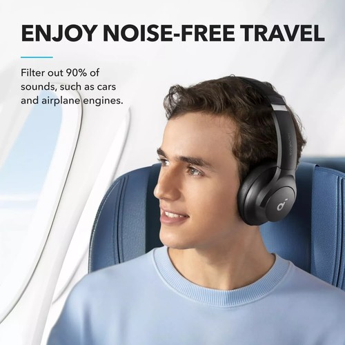 soundcore by Anker Q20i Hybrid Active Noise Cancelling Foldable Headphones 40H - Picture 7 of 8