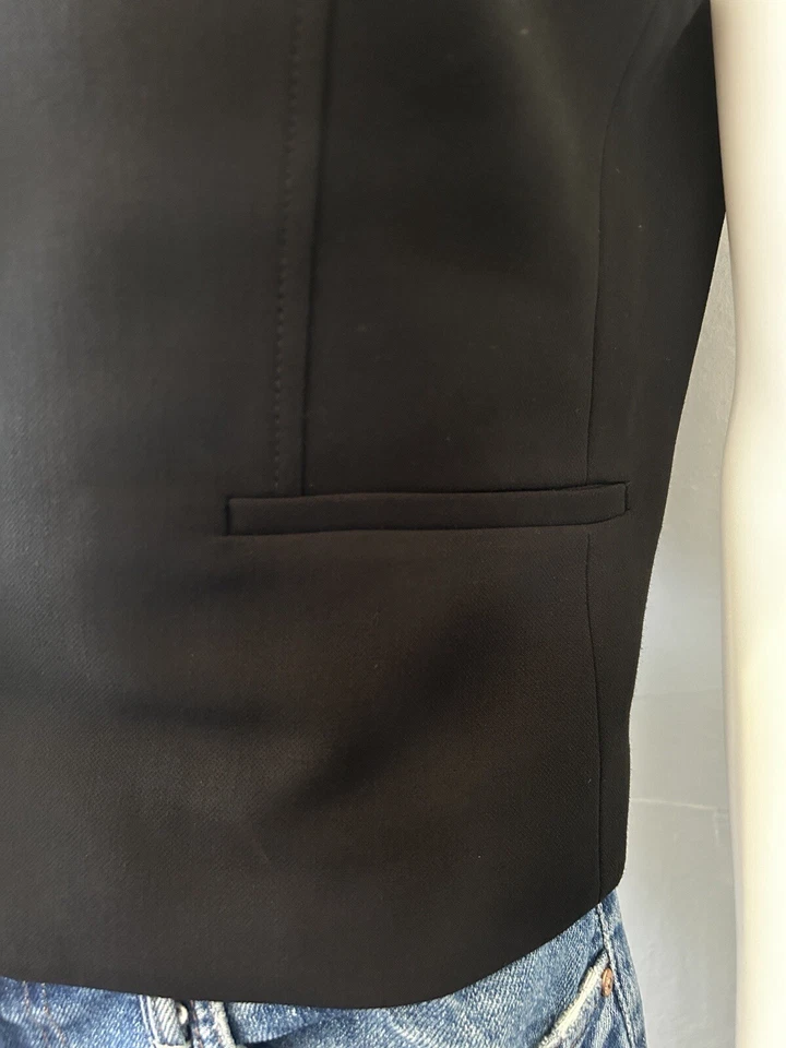 Chaleco Christian Lacroix Cuello Cuadrado Abotonado Negro Mujer’s Talla XS Foto 3 de 4