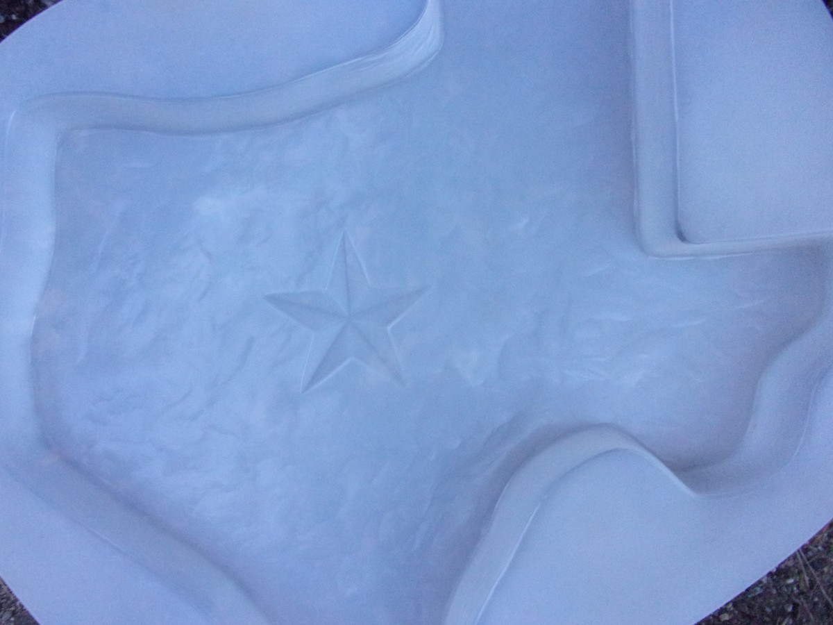 Stampo Per Cemento Texas Stepping Stone - 23x22x2 Pollici - Riusabile In Plastica