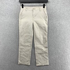 Old Navy Pants Boys Size 10 Beige Flat Front Built In Flex Straight Chino