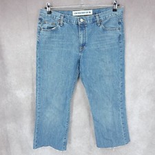 Vintage Gap Jeans Womens 14 Low Rise Boot Cut Cropped Medium Wash USA Made