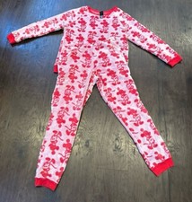Disney Womens 2 Piece Fleece Jogger Lounge Set Mickey Mouse Red