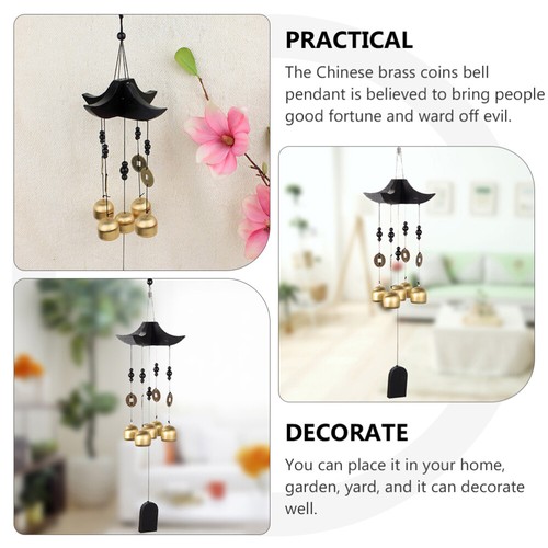 Calf Horn Wind Chime Metal Door Bell Bells for outside Decoration - Picture 11 of 12