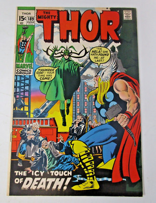 Thor #189 1971 [VF/NM] High Grade Early Bronze Age Hela App & Cover Nice Buscema
