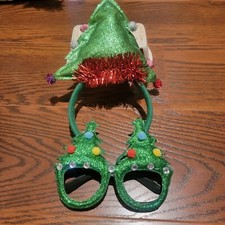 Christmas Tree Headband Glasses Kids Holiday Party