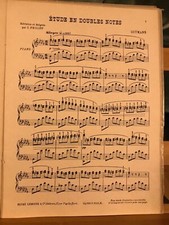 Gutmann étude en doubles notes rev. I. Philipp partition éditions Lemoine
