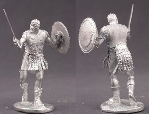 unpainted 54mm metal toy soldiers