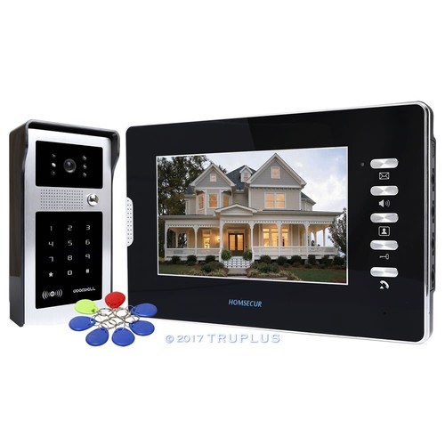 Homsecur 7"" Video Tür Gegensprechanlage mit 700TVLine HD Kamera & Passwort/RFID entsperren - Bild 1 von 5