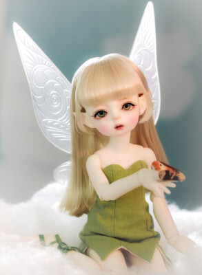 BJD 1/6 Doll Elf Ears cute Girl SD Gift Eyes Face Makeup Wig Hair