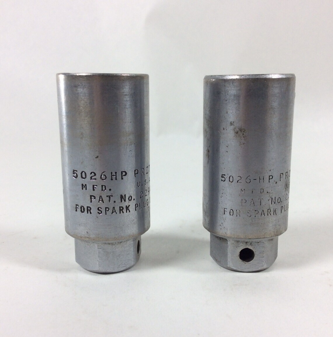 Set of 2 Vintage Proto 13/16" Spark Plug Socket Made in USA 3/8