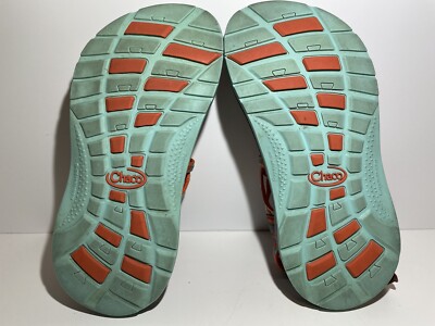 CHACO Kids Youth Sport Sandals Synthetic Orange Blue Size 3 | eBay