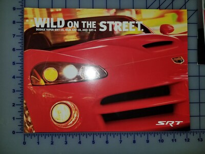 2003 Dodge SRT Brochure Folder Vipper Ram SRT-10 SRT-4