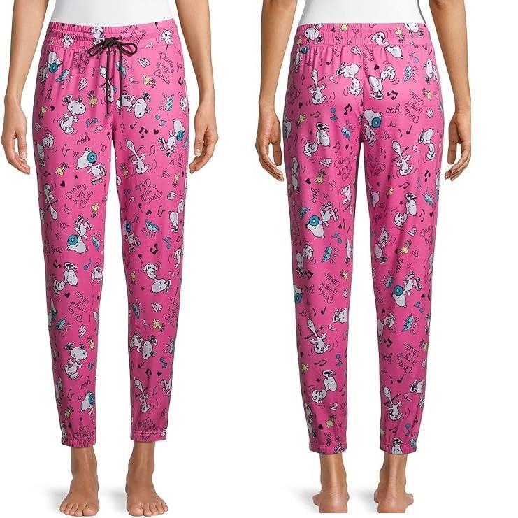 Peanuts Pigiama Donna Snoopy 'Keep Calm And Hug On' – Jogger Da Notte Con Top, Misto Cotone, Valentines - 2